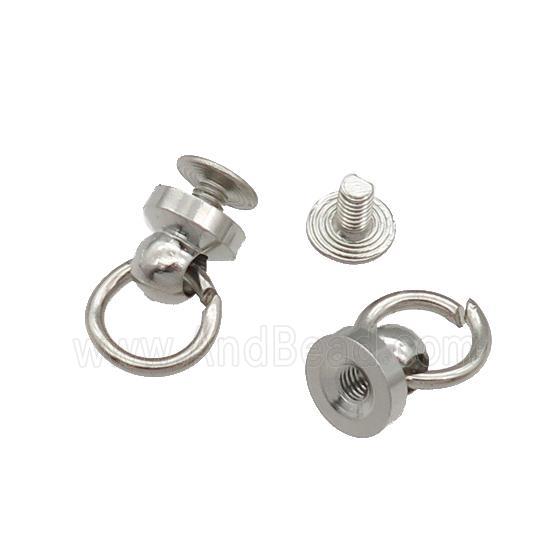 copper bail, platinum plated