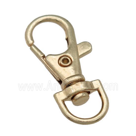 Alloy Lobster Clasp, gold plated