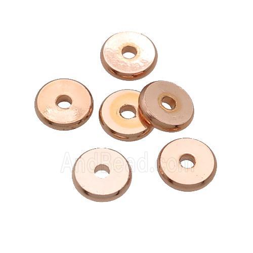 copper spacer beads, heishi, unfade, Rose gold