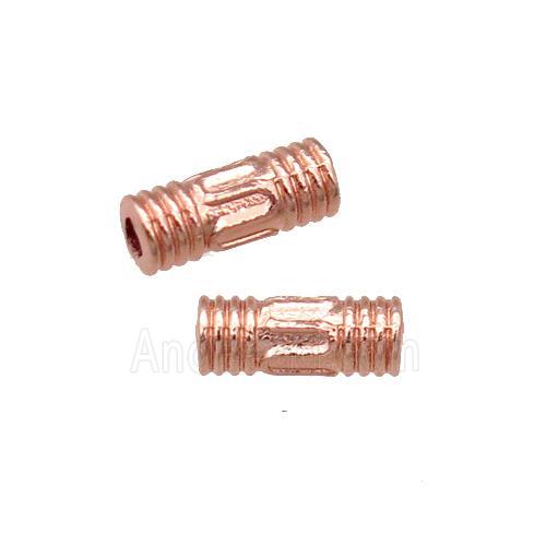 Copper Tube Spacer Beads Rose Gold