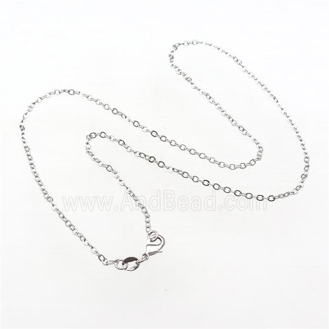 Copper Necklace Chain Unfaded Platinum Plated