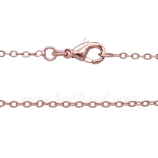 Copper Necklace Chain Unfaded Rose Gold