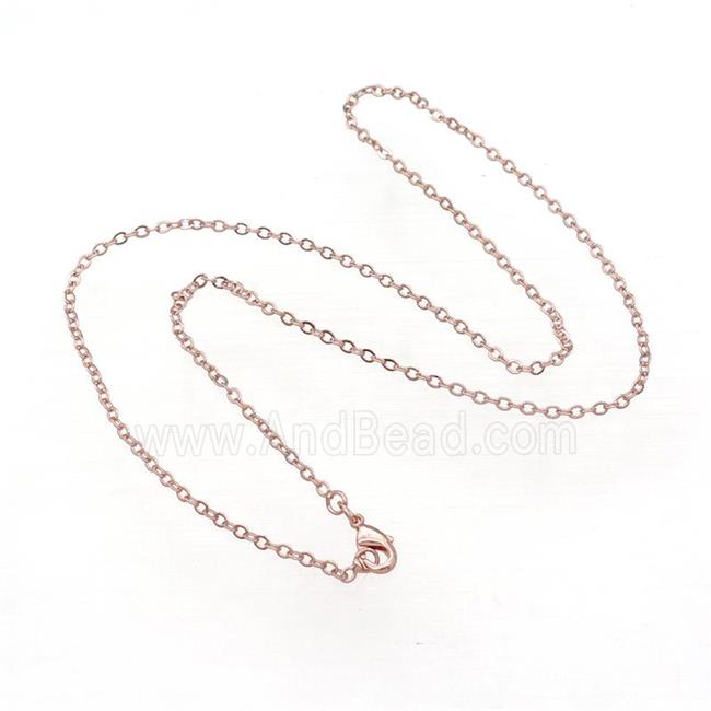 Copper Necklace Chain Unfaded Rose Gold