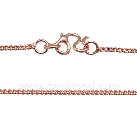 Copper Necklace Chain Unfaded Rose Gold