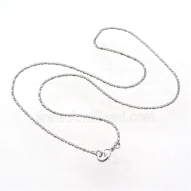 Copper Necklace Chain Unfaded Platinum Plated