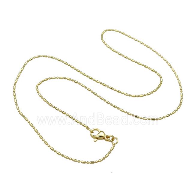 Copper Necklace Chain Unfaded Gold Plated