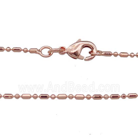 Copper Necklace Chain Unfaded Rose Gold