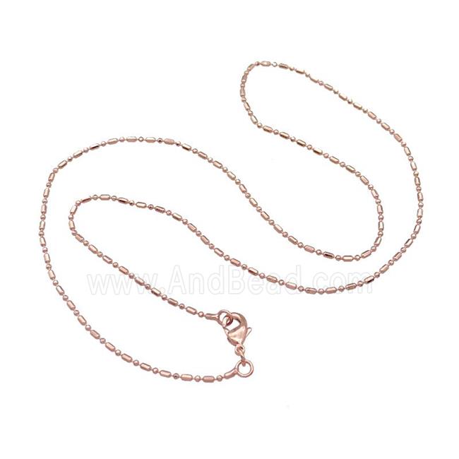 Copper Necklace Chain Unfaded Rose Gold