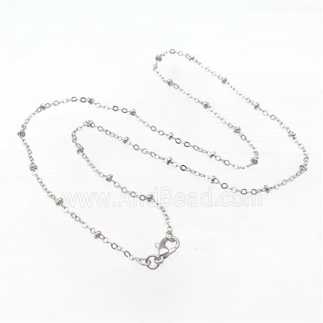 Copper Necklace Chain Unfaded Platinum Plated