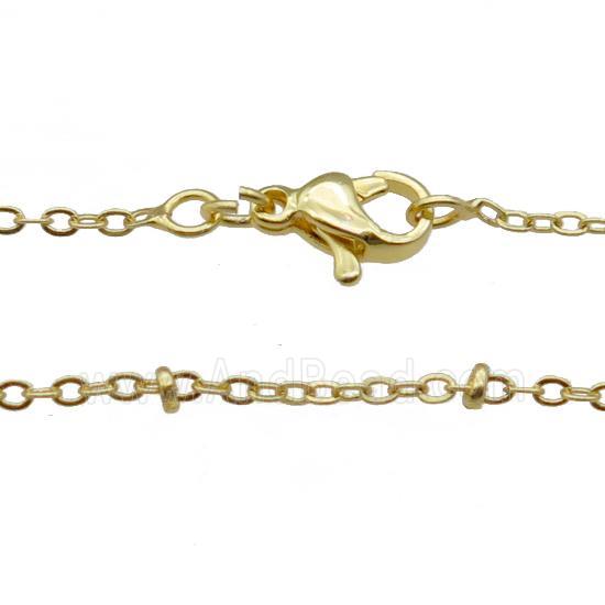 Copper Necklace Chain Unfaded Gold Plated
