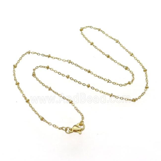Copper Necklace Chain Unfaded Gold Plated