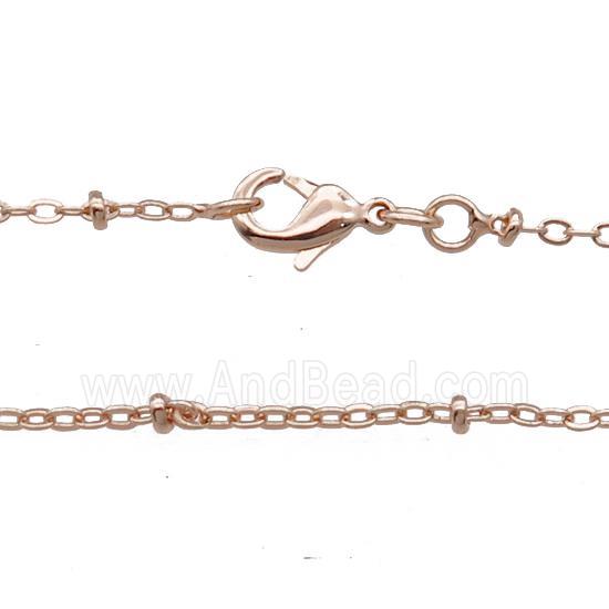 Copper Necklace Chain Unfaded Rose Gold