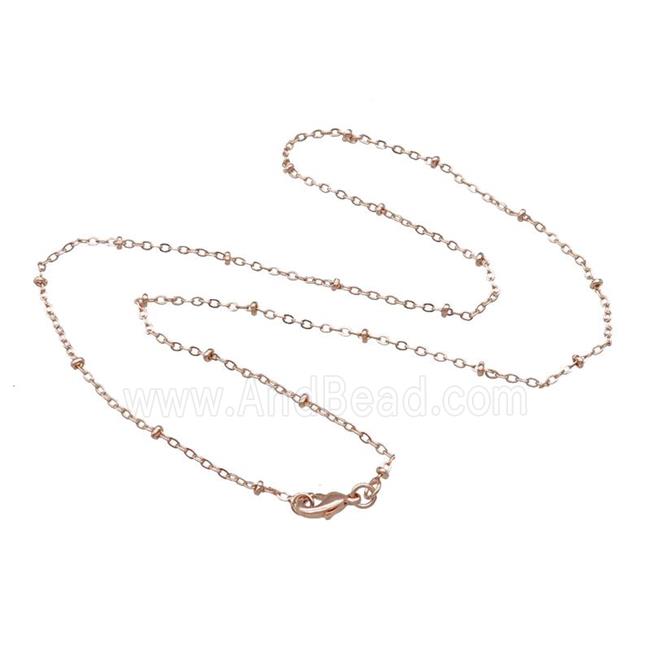 Copper Necklace Chain Unfaded Rose Gold
