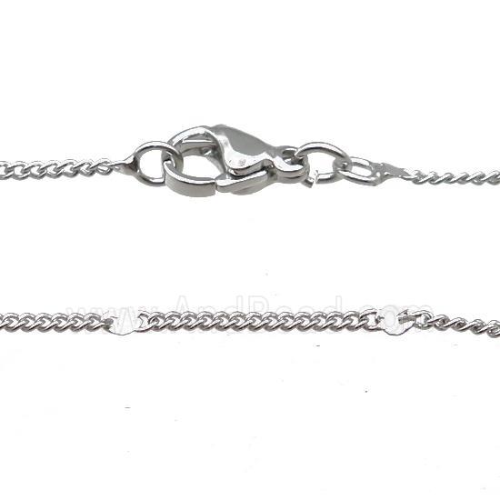 Copper Necklace Chain Unfaded Platinum Plated