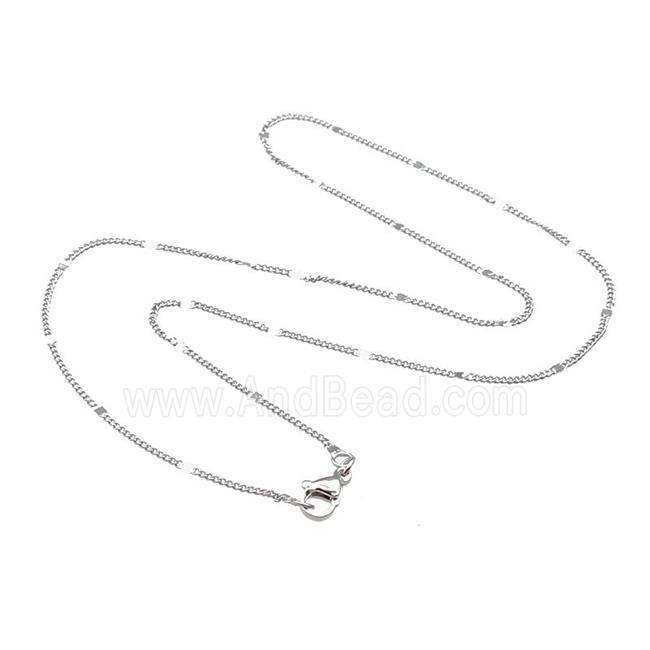 Copper Necklace Chain Unfaded Platinum Plated