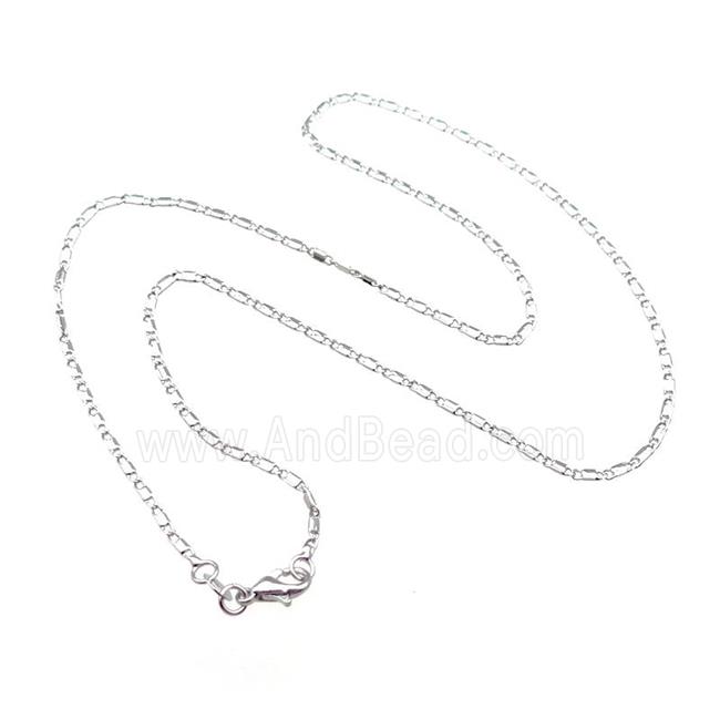 Copper Necklace Chain Unfaded Platinum Plated