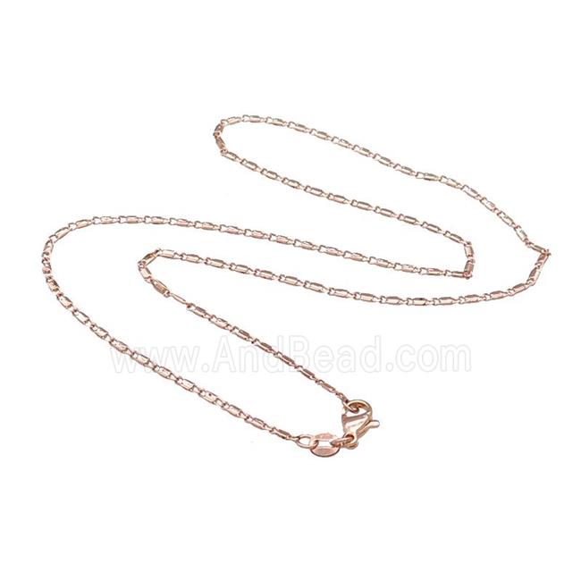 Copper Necklace Chain Unfaded Rose Gold