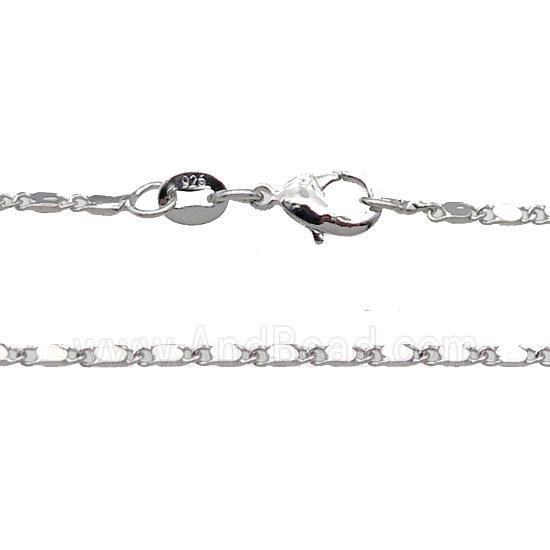 Copper Necklace Chain Unfaded Platinum Plated