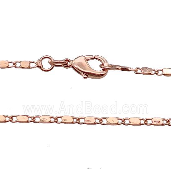 Copper Necklace Chain Unfaded Rose Gold