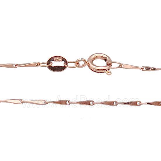 Copper Necklace Chain Unfaded Rose Gold
