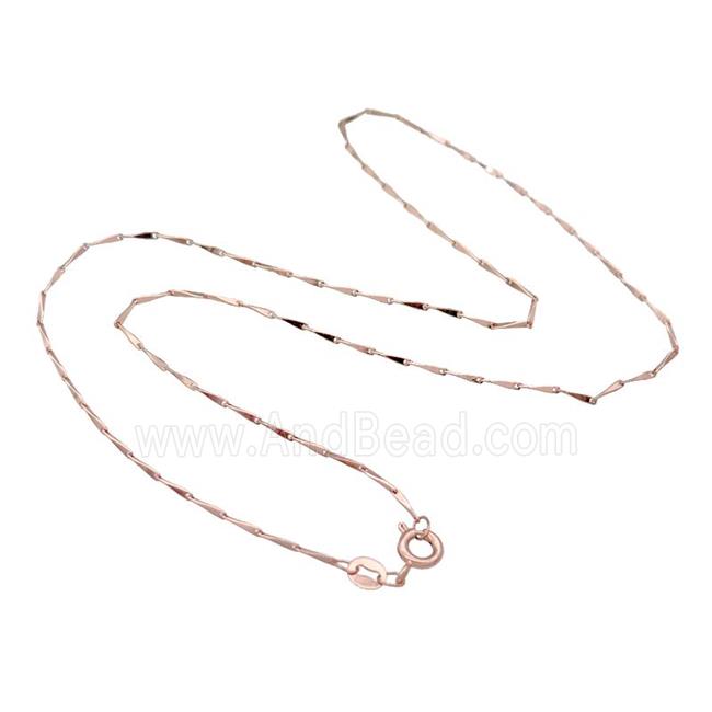 Copper Necklace Chain Unfaded Rose Gold