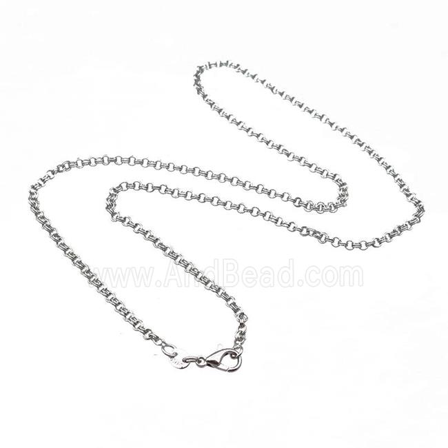 Copper Necklace Chain Unfaded Platinum Plated