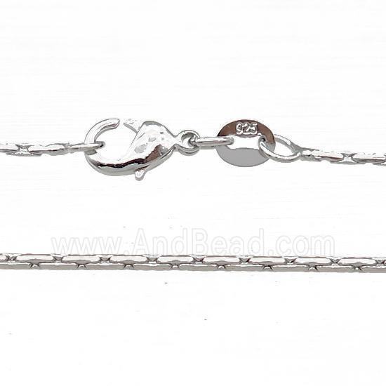 Copper Necklace Chain Unfaded Platinum Plated