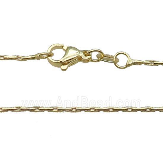 Copper Necklace Chain Unfaded Gold Plated