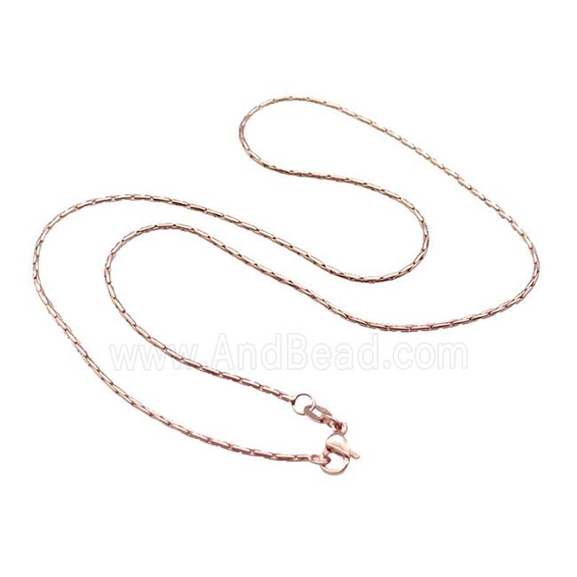 Copper Necklace Chain Unfaded Rose Gold
