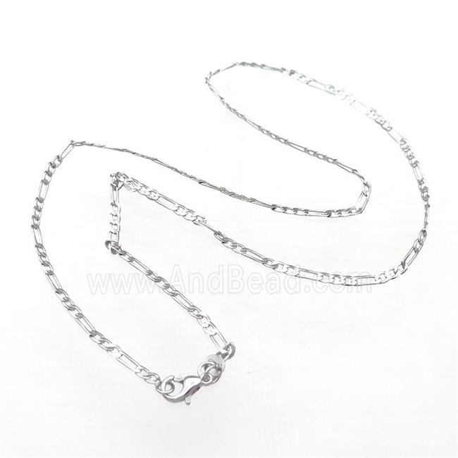 Copper Necklace Chain Unfaded Platinum Plated