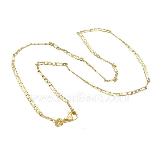 Copper Necklace Chain Unfaded Gold Plated