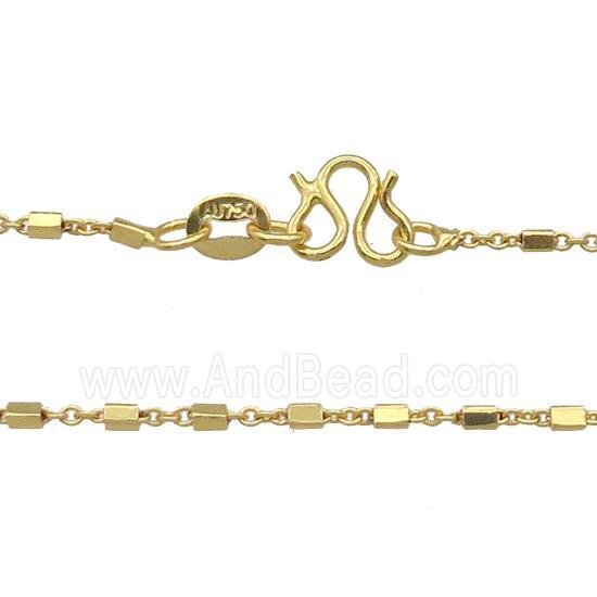 Copper Necklace Chain Unfaded Gold Plated