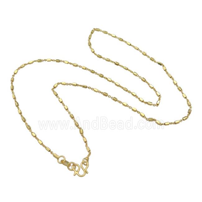 Copper Necklace Chain Unfaded Gold Plated
