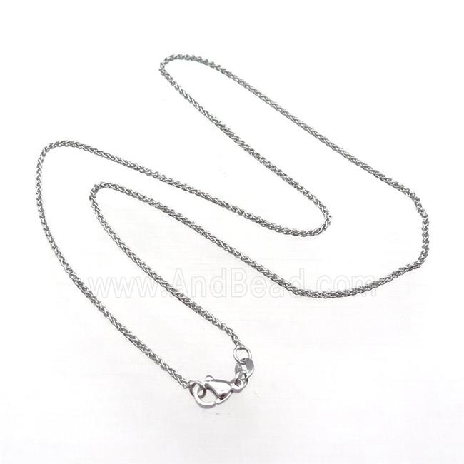 Copper Necklace Chain Unfaded Platinum Plated