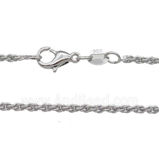 Copper Necklace Chain Unfaded Platinum Plated