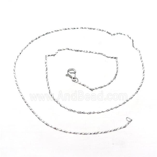 Copper Necklace Chain Unfaded Platinum Plated