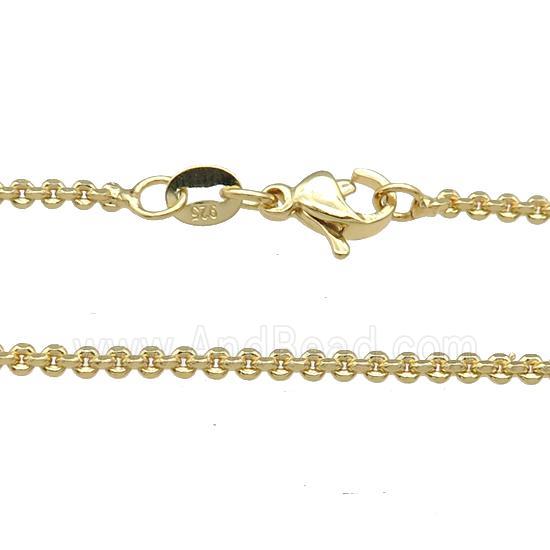 Copper Necklace Chain Unfaded Gold Plated