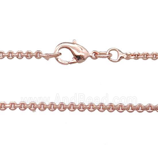 Copper Necklace Chain Unfaded Rose Gold