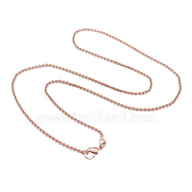 Copper Necklace Chain Unfaded Rose Gold