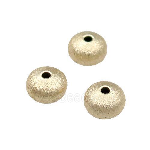 Brushed Copper Rondelle Spacer Beads Unfaded Light Gold Plated