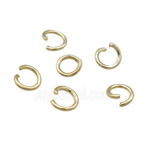 Copper Open Jump Rings Unfaded Light Gold