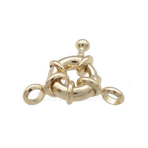 Copper Clasp Unfaded Light Gold Plated