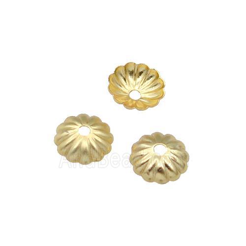Copper BeadCaps Unfaded Gold Plated
