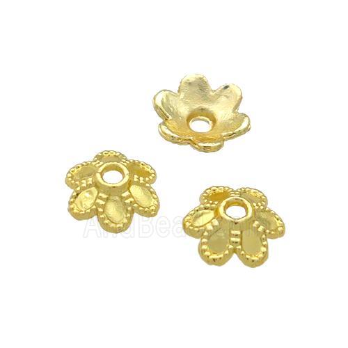 Copper BeadCaps Unfaded Gold Plated