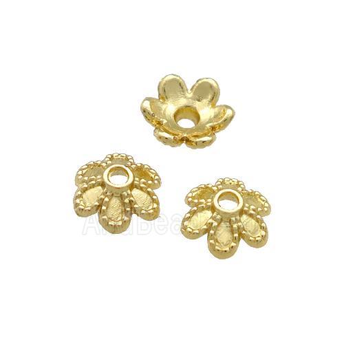 Copper BeadCaps Unfaded Gold Plated
