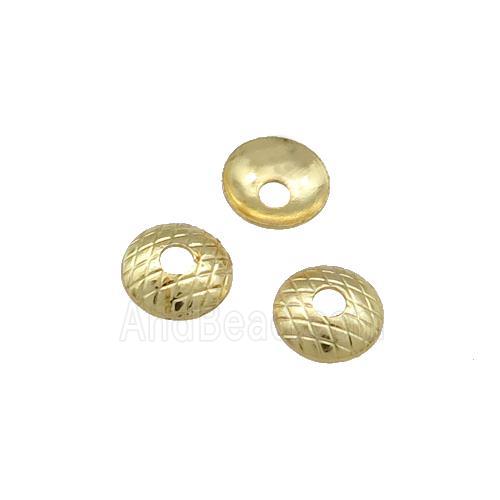 Copper BeadCaps Unfaded Gold Plated