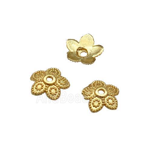 Copper BeadCaps Unfaded Gold Plated