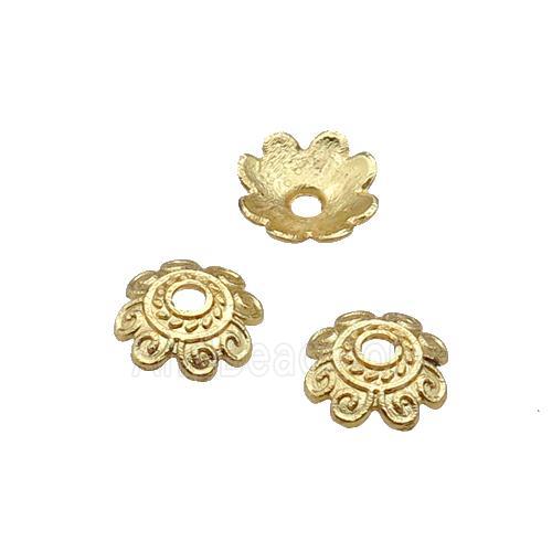 Copper BeadCaps Unfaded Gold Plated