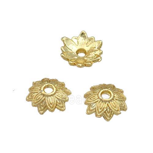 Copper BeadCaps Unfaded Gold Plated