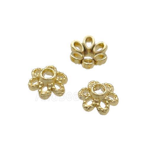 Copper Bead Caps Unfaded Gold Plated